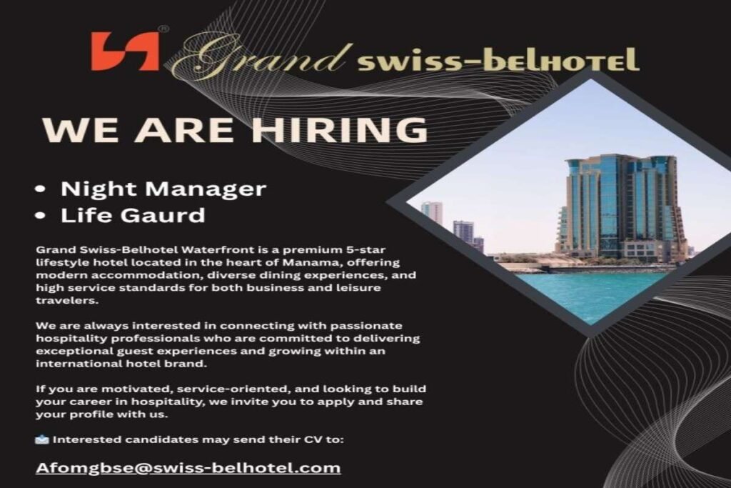 Hotel Jobs in Bahrain 2026