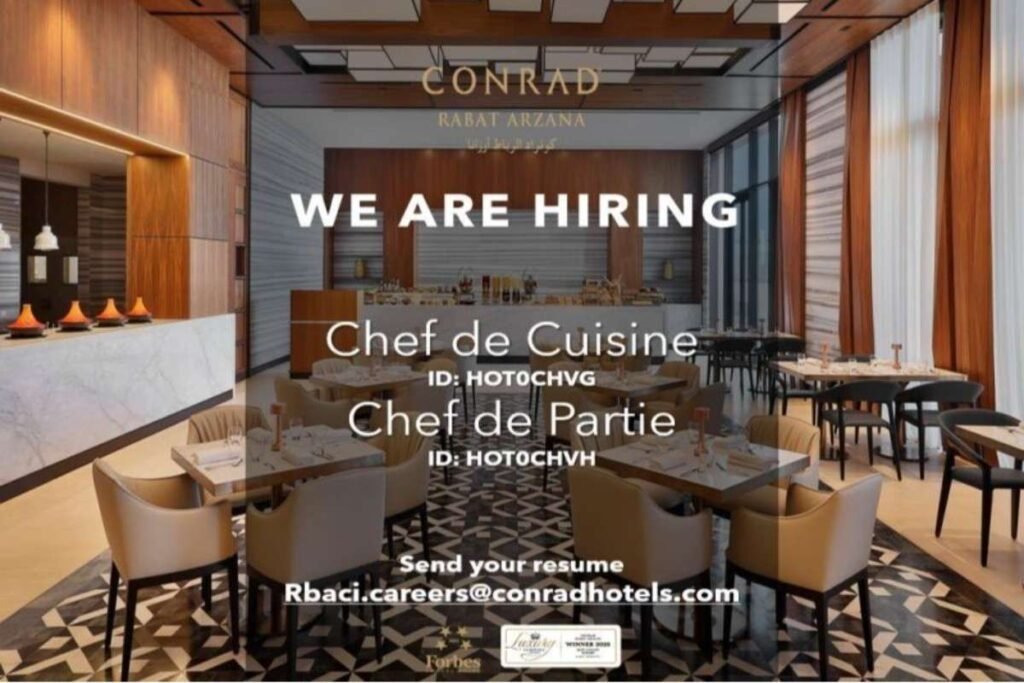 Chef Jobs in Morocco 2026
