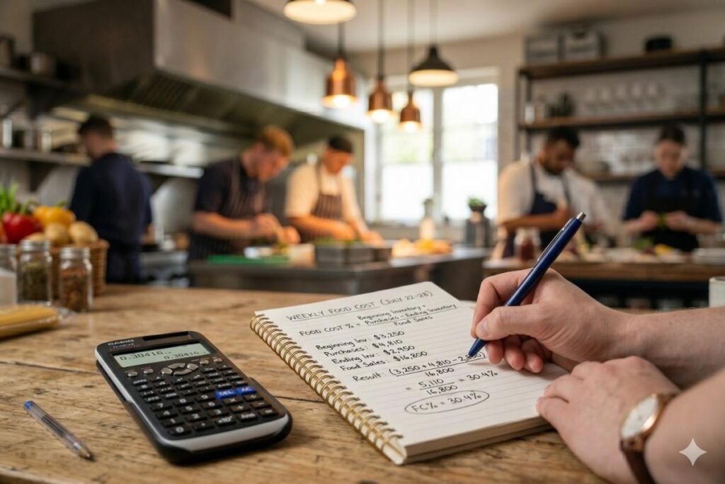 Food costing calculation guide example in restaurant